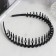 Briosh hair rim "zigzag crest, 2.5 cm, black