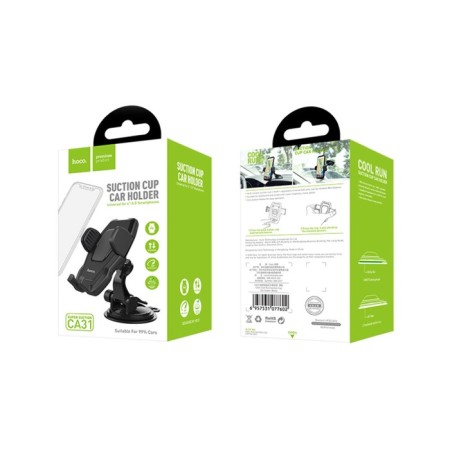 Hoco CA31 car holder, suction cup, black-9