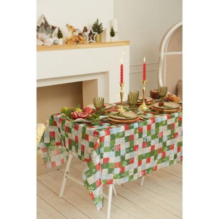 The tablecloth of the New Year's share "New Year's mosaic" 110*145 +/- 2 cm, 100% p/e-2