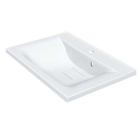 Paola Elegante sink, half -vested, 65 cm, rectangular-4
