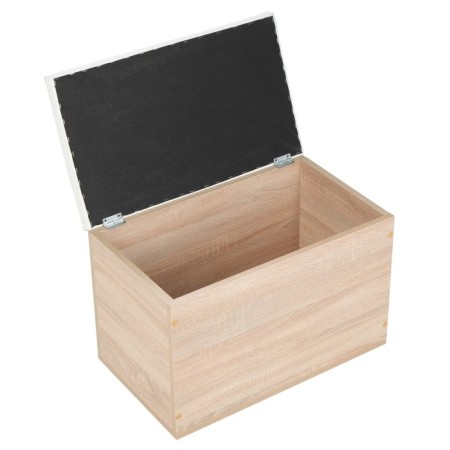 Gerda Pouf, 600x355x432, Dub Sonoma/Eco -leather white-2