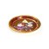 A disposable paper plate with embossing, 18 cm, gravity farz
