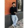 Jumper male ise, size 58, black color