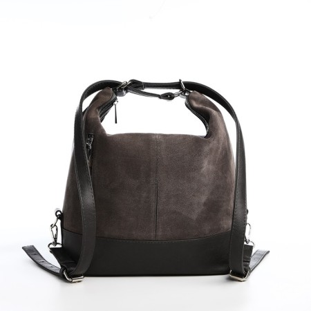 Women's bag with lightning, gray color-5