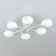 Ceiling chandelier Citilux "Florida" CL148160, 80x55x14.5 cm, 6x60W, E14, white color