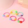 Hair gum "Magic" (set of 5 pcs) stars, mix