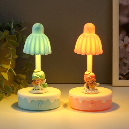Souvenir plastic light "Angel on a cloud" mix 8x8x16 cm-1