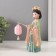Souvenir Polystone Light "Girl in a kimono with a flashlight" Green 1xlr41 7.6x14x22 cm