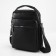 Male bag over the shoulder, Textura, 3 external pockets, black color