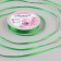 Satin tape, 3 mm × 45 ± 1 m, green color No. 19