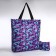 Lightning bag with a cosmetic bag, purple color
