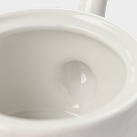 Set Porcelain Tea Dauline "Esthet. Ornament ”, 3 subjects: kettle 400 ml, 2 circles 280 ml, white color-3