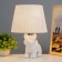 Bernard desktop 1x40W E14 wire-1,6m white 21x21x30cm
