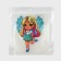 Thermalrotransfer with sequins "Fairy", 14.2 × 18.5 cm