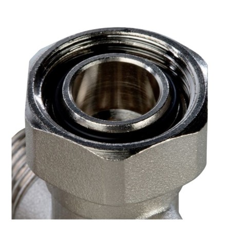 Lower connection of the radiator Stout SVH-0003-000020, 3/4 ", one-pipe system, corner-5