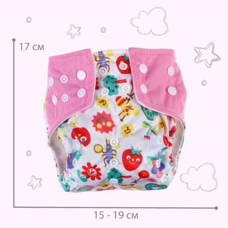 Reusable diaper "berry"-3