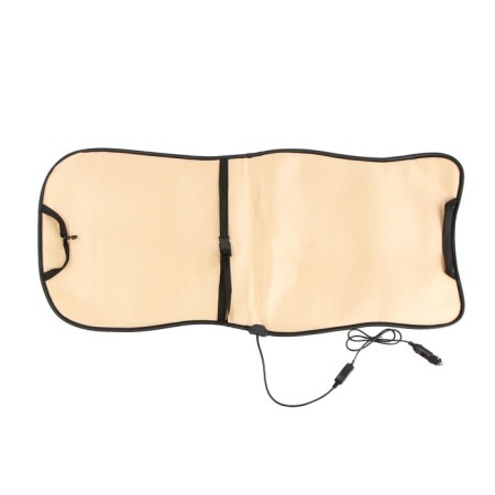 Torso heated cape, 12 V, regulator, wire 120 cm, velor, black-2