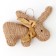 Soft toy "Deer" with a gold bow, 15 cm, color mix