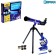 Game set of the scientist "Microscope and telescope", 2 in 1 + 11 subjects