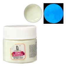Acrylic luminescent paint (glowing in the dark), luxart lumi, 20 ml, white, blue-green glow (TL3V20)