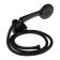 ACCOONA A63207F bath mixer, single -leaf, pour 158 mm, shower set, black