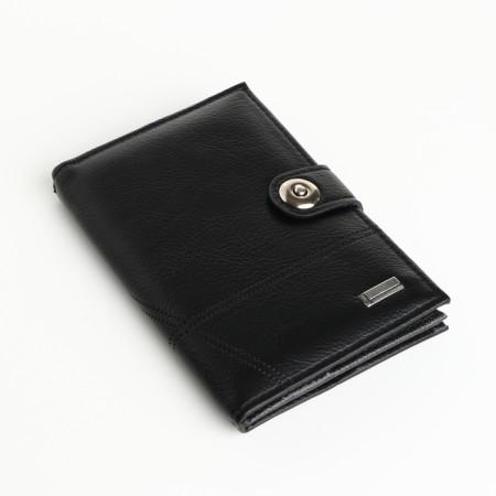 Cover 2 in 1, for auto documents and passports on a magnet, the color is black-2