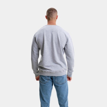 Male sweatshirt, light gray color/print mix, size 48 (l)-4