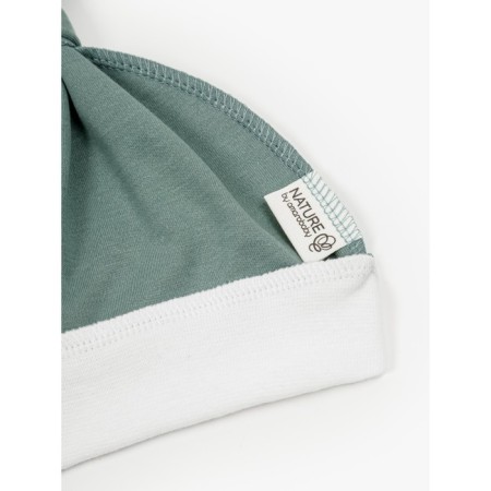 Lightning diaper with a hat with a hat Nature Essence, size 56-68, green color-6