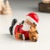 Suvenir Polystone "Santa Claus in Krasnoye with an assistant ileshka, rest" mix 8.2x4.3x5.5 cm