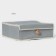 Organizer for storage with a lid LadOM "Francesca", 35 × 30 × 12 cm, the color of a gray-blue