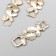 Decor for creativity Metal buckle "butterflies" gold, rhinestones 1.5x3.8 cm