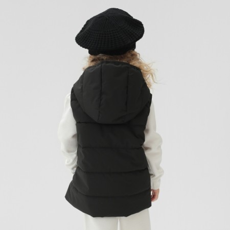Children's ’width minku, black color, height 92 cm-5