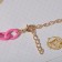 Chocker "chain" cartoons, pink color, l = 30 cm