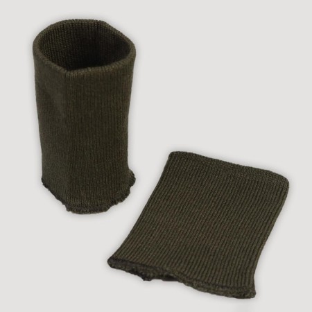 Cuffs, 8 × 10 cm, dark olive color-1