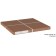 Comeric table "Albano", 550 × 550 × 500 mm, color white marble