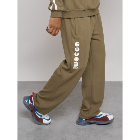 Male tracksuit, size 52, khaki color-12