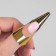 Forms for nail extension, wide, 10 pcs, golden color