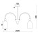Ceiling lamp on the rod Ode E14x60W