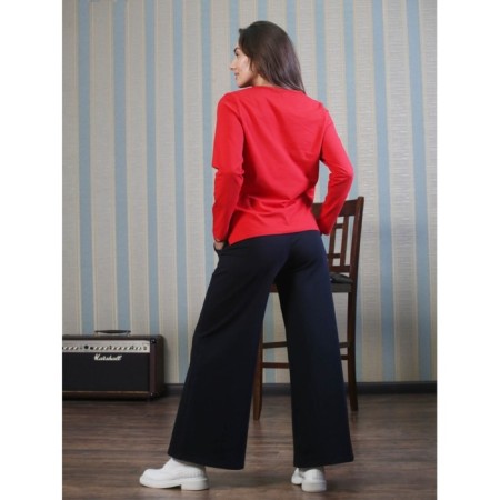 Trouser suit, size 50, red color-4