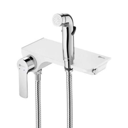 LEMARK SOLO LM7168CW bideter, single -leaf, hidden, watering can, hose, white