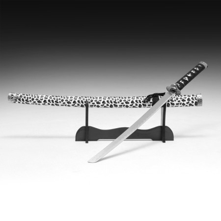 Souvenir weapon "Katana on the stand", brown scabbard near Leopard, 89cm-1