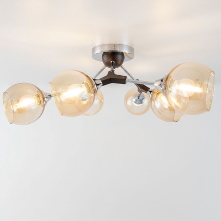 Ceiling chandelier "Til" E27 6x60 watts-4