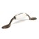 Castle Ceramics 012 Light, 76 mm, ceramic, bronze bracket