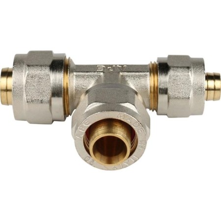The STUT SFS-0010-2016 tee, d = 20x20x16 mm, for metal-plastic pipes, screw-1