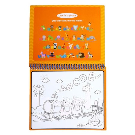 Book for drawing with water "Draw together", with a marker-2