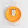 Plastic disposable plates, d = 21 cm, yellow color, 12 pcs/pcs