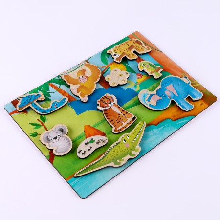 The training board with Velcro "Where is the house. Tropics"-1
