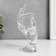 Souvenir polystone stand for jewelry "Hand" transparent 16.5x8 cm