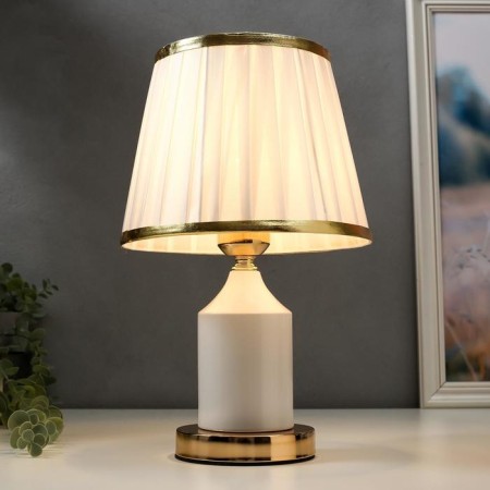 HELP lamp 16136/1wt e27 40W white-golden-gold 21x21x34 cm Risalux-1