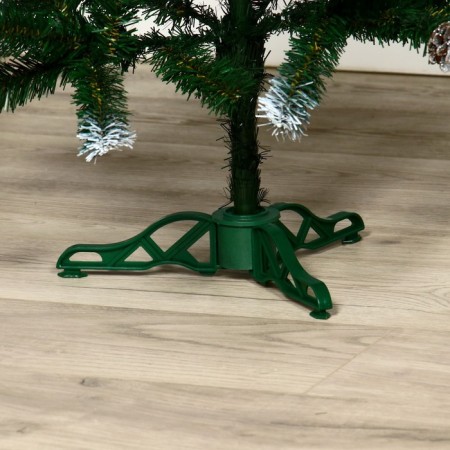 Artificial Christmas tree "taiga" elite snow -white (with cones) 100 cm-3